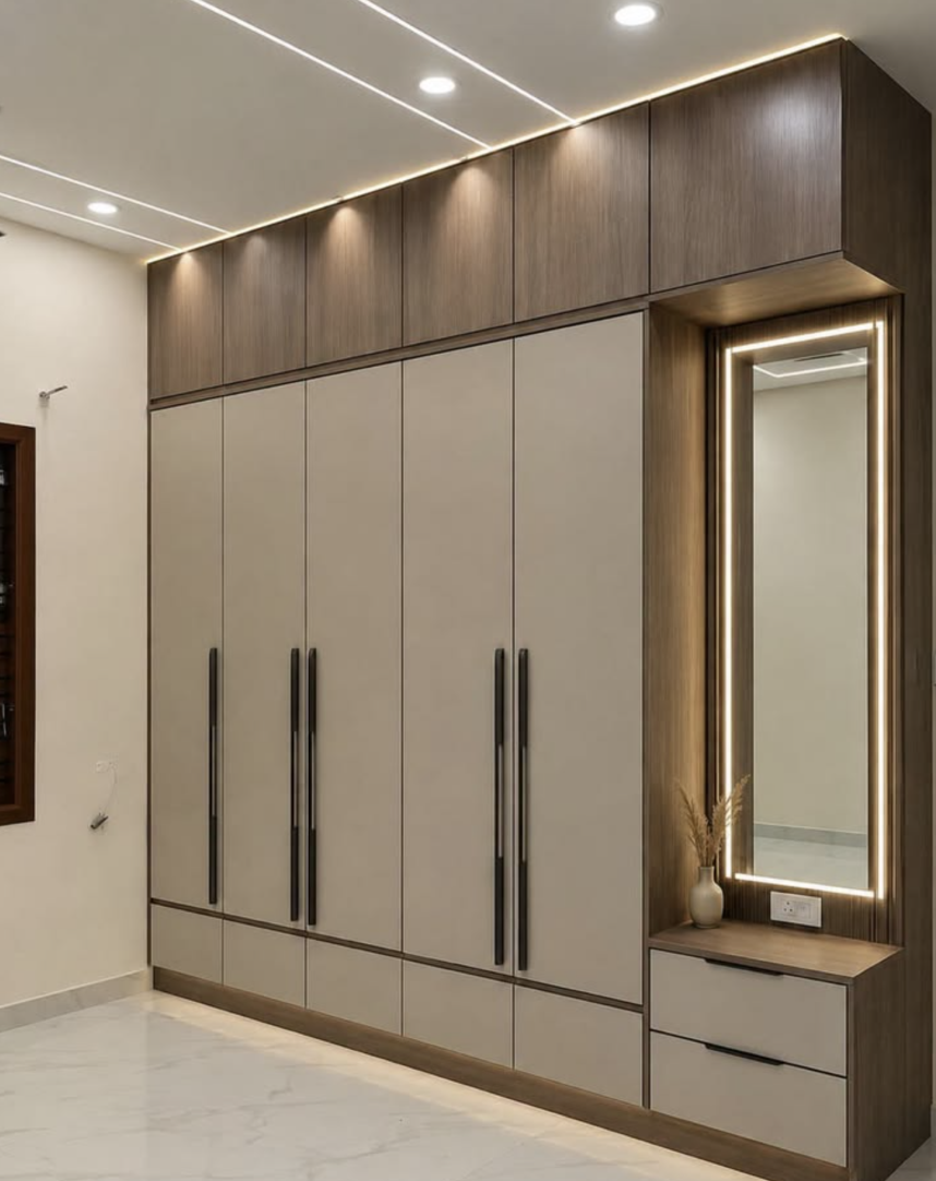 Storage and integrated lighting
